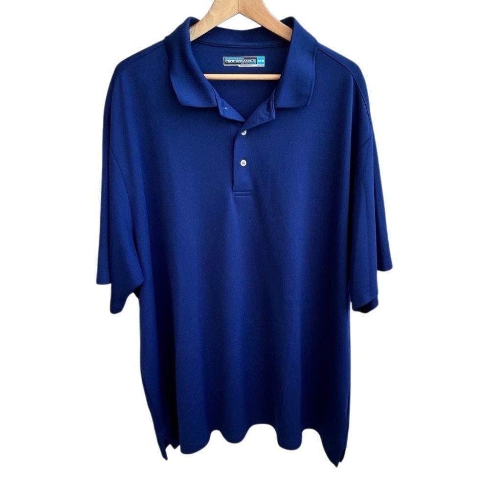 Roundtree & Yorke Performance Polo Shirt Men’s 3XB Royal Blue